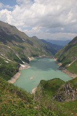 Obraz na płótnie Canvas Kaprun Hochgebirgsstauseen - water reservoirs in mountains, Kaprun, Austria