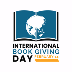 International book giving day banner design