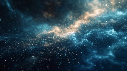 Micro-cosmos, galaxy, nebula on dark background