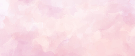 Elegant pink watercolor vector art background for cards, flyer, poster, banner and cover design. Hand drawn flower illustration for Valentines Day. Watercolour brush strokes. Rose. Flower backdrop.
