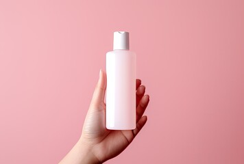 A mockup of a body lotion pump bottle with a buttery texture design.