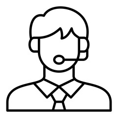 Obraz premium Customer Service Agent Icon