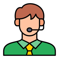 Customer Service Agent Icon
