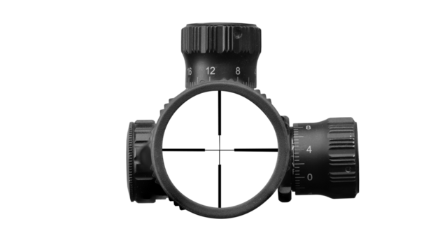 rifle scope on transparent background