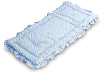 Cambiador de bebé azul. Blue baby changing table.