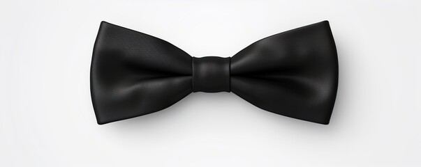 black bow tie on white background