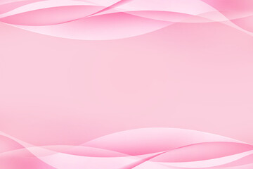 Soft light pink color background with curve wave pattern graphics illustration for Abstract Modern Presentation