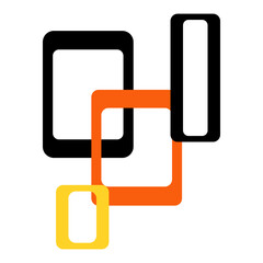 Fototapeta premium Retro Vintage Mid-Century