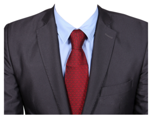 Mens Formal Striped Suit For Passport Size Photo,  Mens Office Suit Half Body Transparant Background Tie Coat