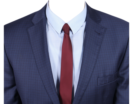Mens Formal Striped Suit For Passport Size Photo,  Mens Office Suit Half Body Transparant Background Tie Coat