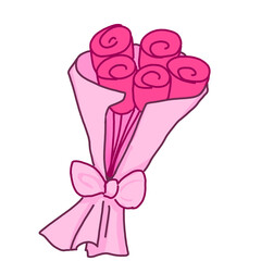 pink heart with ribbon