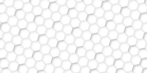 3d hexagonal structure futuristic white background and embossed hexagon abstract with hexagon background. honeycomb hexagonal background. Hexagon shape, white, shiny black. hexagon pattern shape.