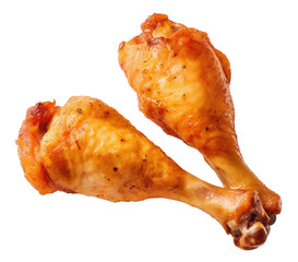 roasted chicken on a white or ransparent background