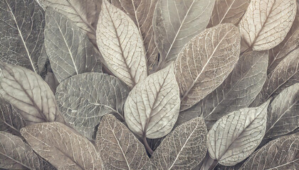 Abstract leaves pattern background. Generative AI