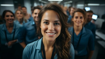 Smiling and confident female executive - profile picture - CEO - business loeader 