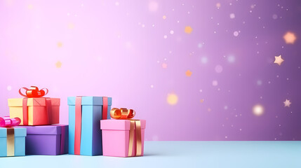 Gift background for birthdays, holiday anniversaries, Valentine's Day and weddings