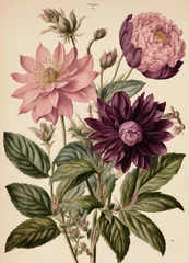 Schilderijen op glas Florals and Botanicals by ai generator © Graphicfeign