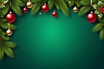 Realistic Christmas background, Generated AI
