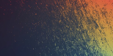 Dynamic splatter over a gradient from navy blue to golden yellow.