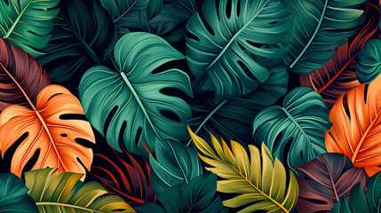 Tropical Paradise - Colourful Jungle