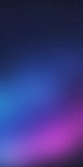 Dark blue purple glowing grainy gradient background black noise texture poster header banner design