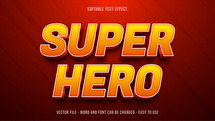 Editable text effect super hero mock up - obrazy, fototapety, plakaty