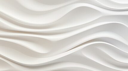 Obraz premium Abstract new white waves ripples pattern on white background. Curve topography contour lines texture with light and shadow 