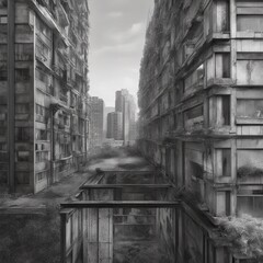 Forgotten History: Grayscale Aesthetics of Urban Decay