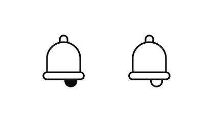 Bell icon design with white background stock illustration