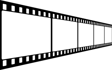 Old vintage film strip for cinema.