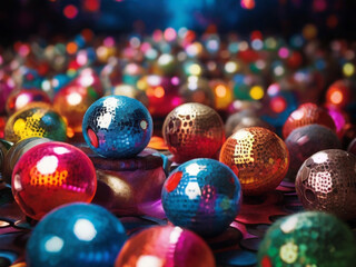 christmas balls ai generative 