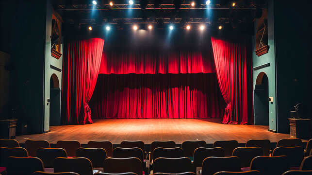 Elevate your event with this elegant opera theater setting. The red velvet, dramatic curtains, and captivating light create a stage for timeless performances.