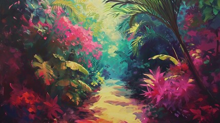 Obraz na płótnie Canvas colorful tropical flowers