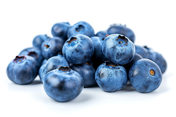 Blueberries isolated on the white background. Clipping path included.