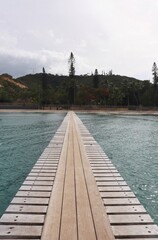Bridge at Plage the chateau royal Noumea Nouvelle Caledonie Oceania