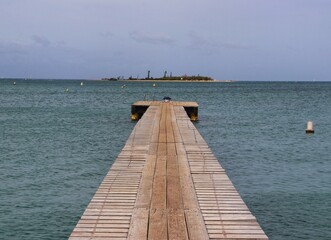 Bridge at Plage the chateau royal Noumea Nouvelle Caledonie Oceania