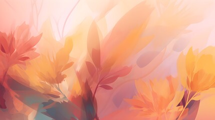 Fototapeta na wymiar peach orange coral flower blooming nature abstract background