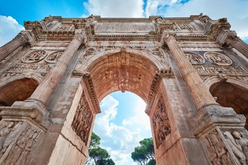 Triumphal Arch of Emperor Constantine, Rome, Italy
