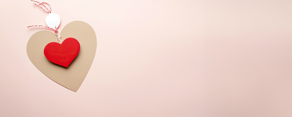 A Red Heart on a Pink String