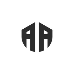 letter aa monogram logo template