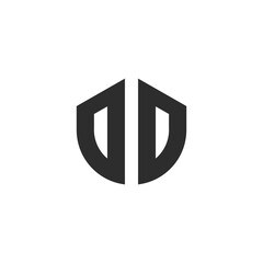 letter dd monogram logo template