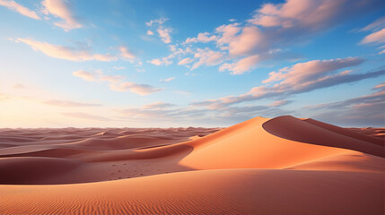 Fototapeta na wymiar photos Desert Dunes Highlight the sweeping