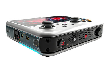 Dominant Gaming Console on Transparent Background
