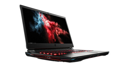 Robust Gaming Laptop on Transparent Background