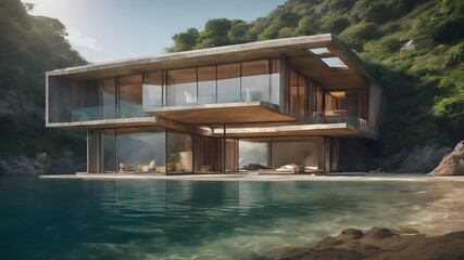 Home in Underwater Background Very cool