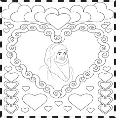 Woman Day Adult Coloring Page
