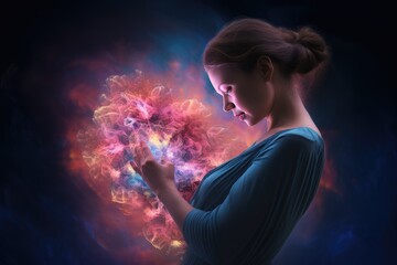 Obraz na płótnie Canvas baby belly in pregnant woman