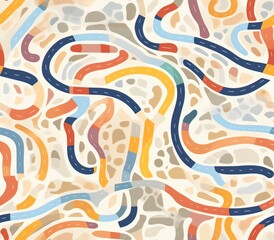 Roadmap, Fabric Pattern, Seanmless Pattern.