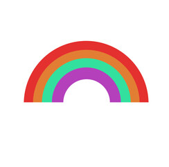 Rainbow icon vector. Can be used to decorate designs, images, and so on