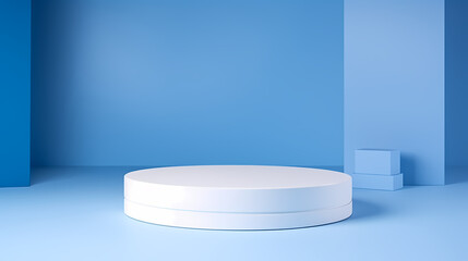Podium, booth, stage, product background for product display, blank display